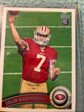 Topps Colin Kaepernick Football Card - Red & Gold